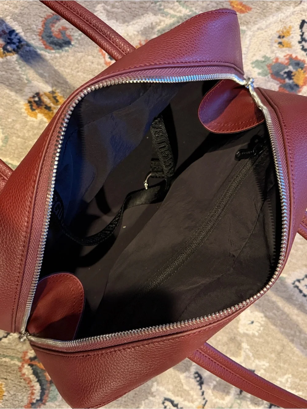 Baggu Recycled Leather Bowler Bag - Picture 3 of 3